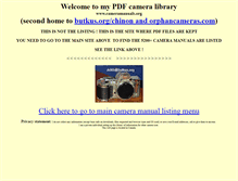 Tablet Screenshot of cameramanuals.org